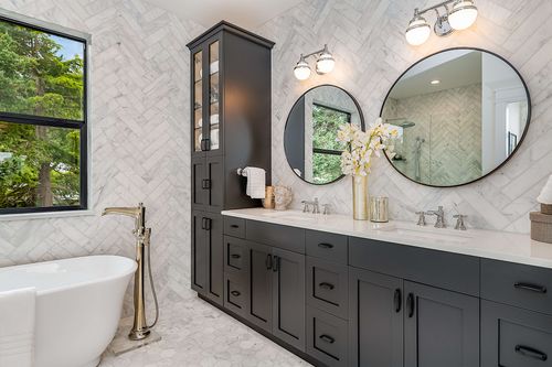 image of completed bathroom renovation