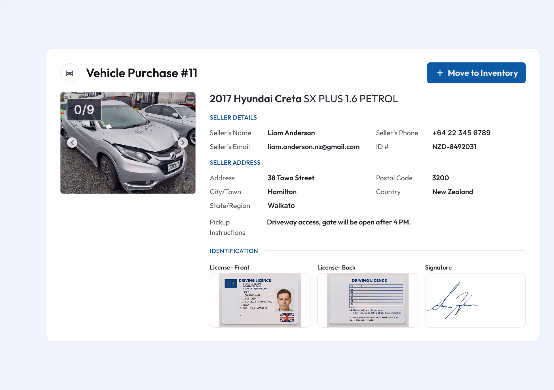Vehicle Purchases