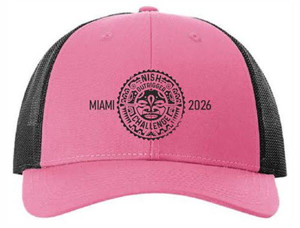 Hot Pink and Black Cap