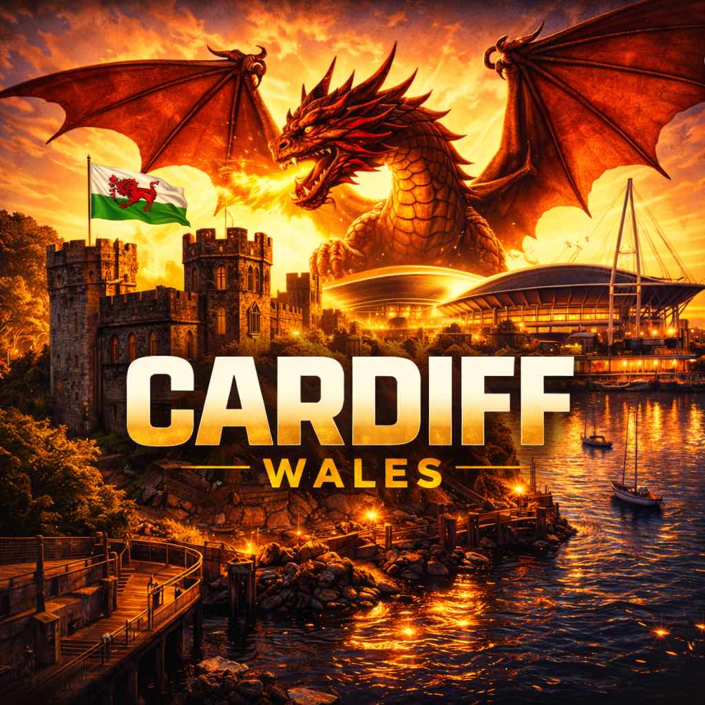 HYROX Cardiff 2026 fitness competition | Cardiff city landmark