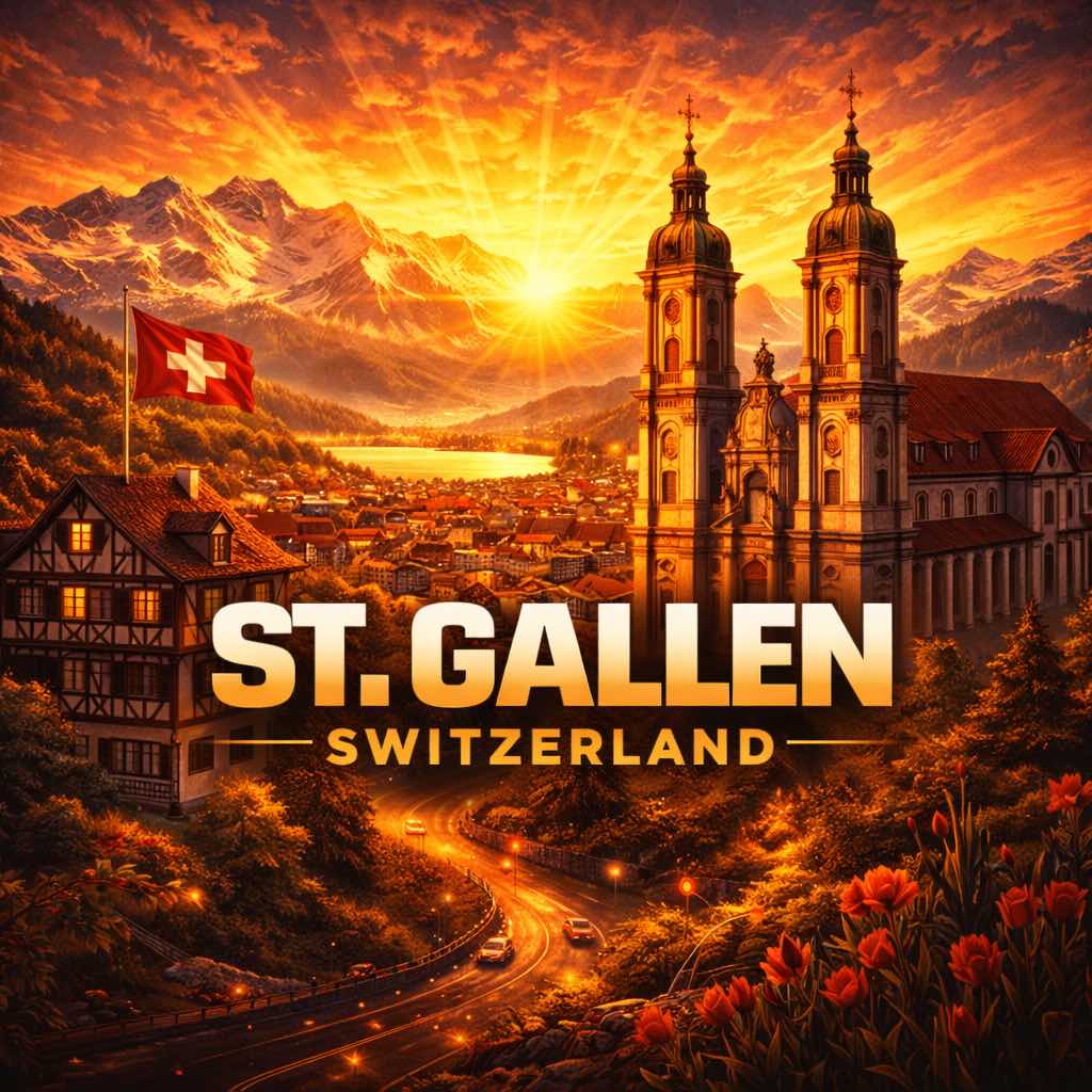 HYROX St Gallen 2026 fitness competition | St Gallen city landmark