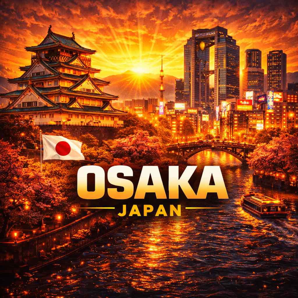 HYROX Osaka 2026 fitness competition | Osaka city skyline