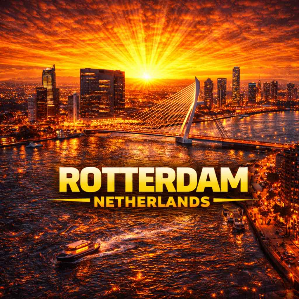 HYROX Rotterdam 2026 fitness competition | Rotterdam city skyline