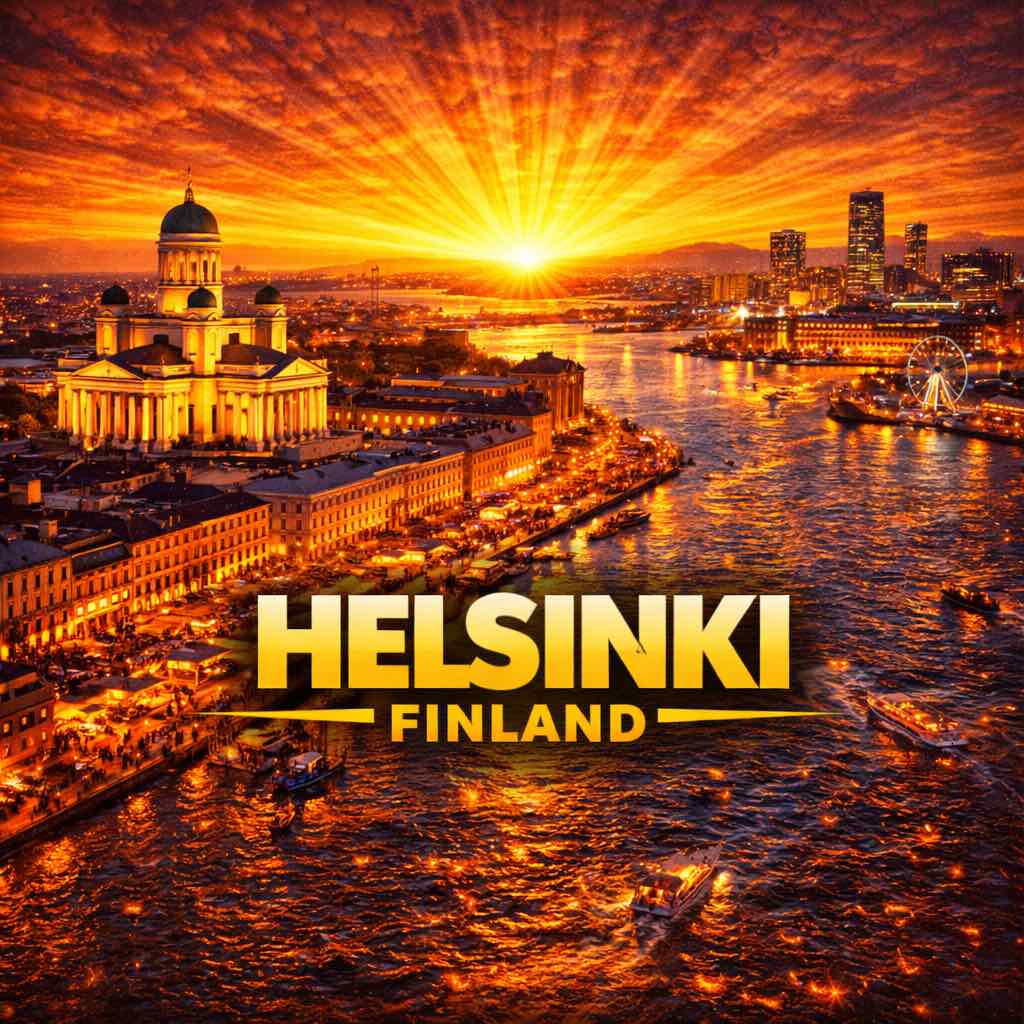 HYROX Helsinki 2026 fitness competition | Helsinki city skyline