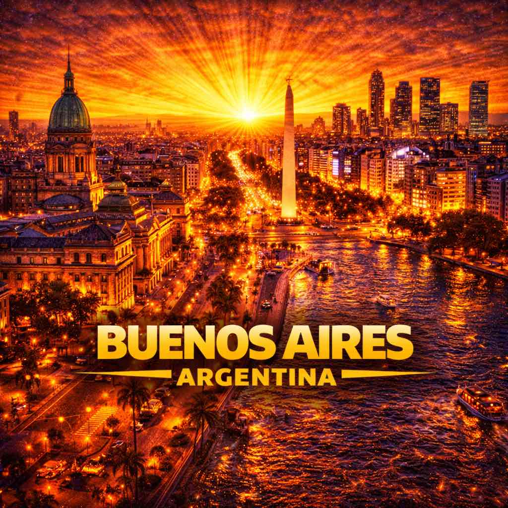 HYROX Buenos Aires 2026 fitness competition | Buenos Aires city landmark