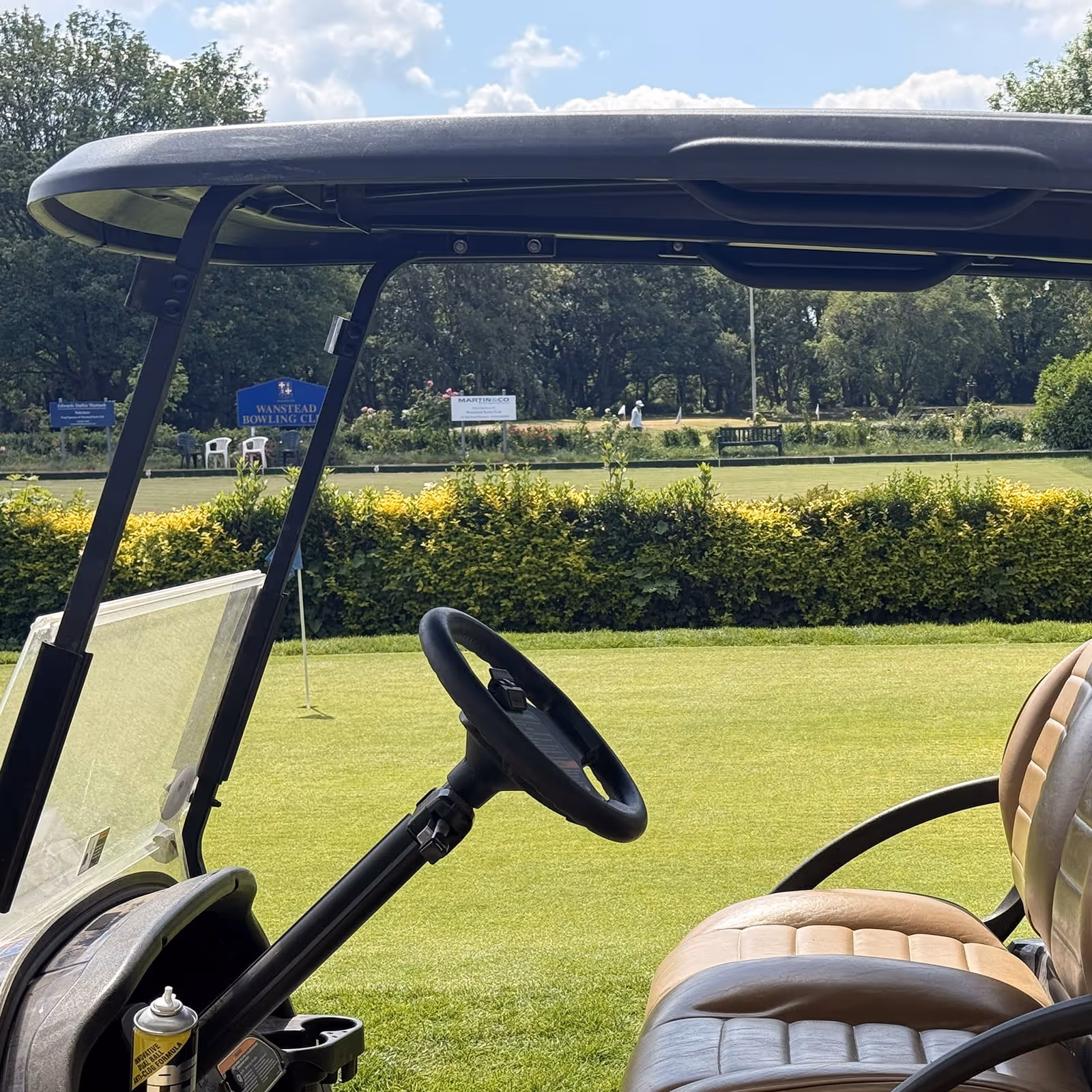 Golf cart at WGC London