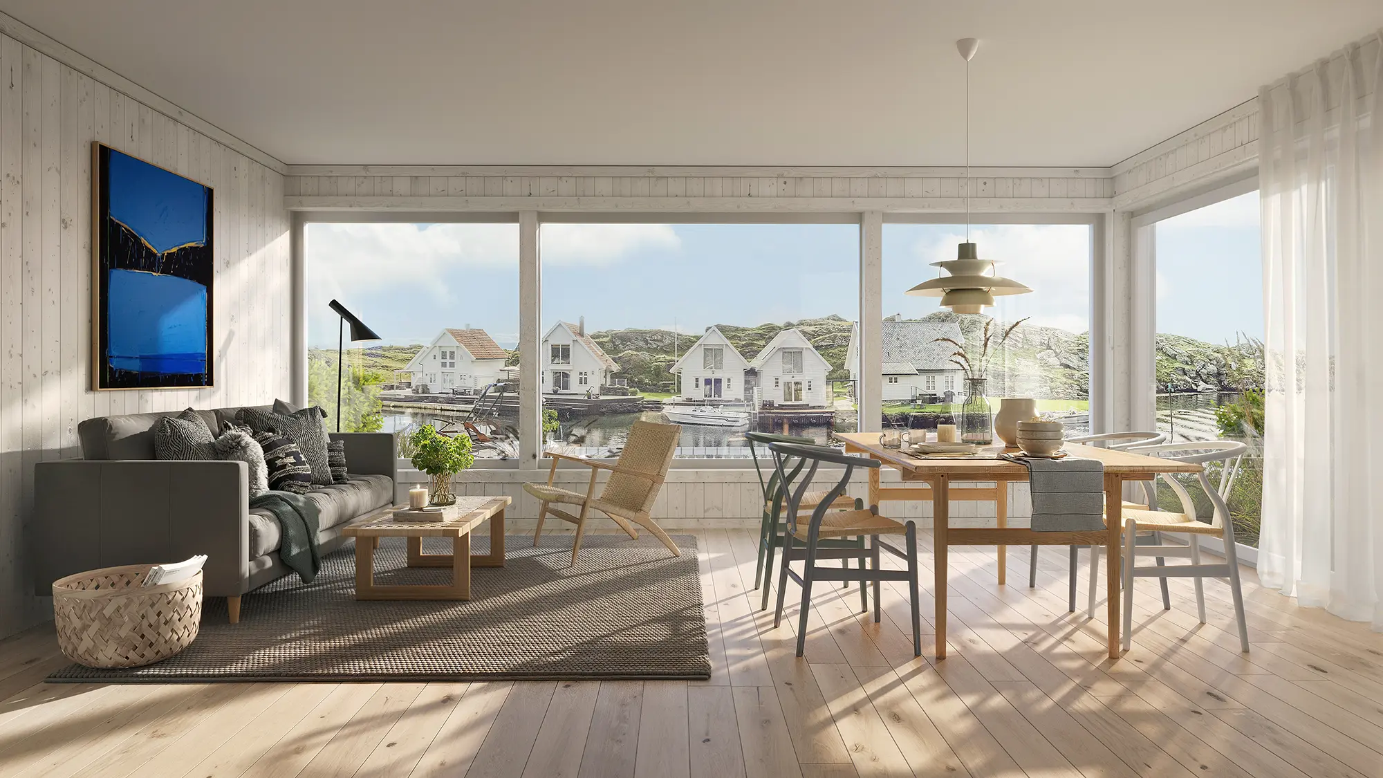 4 nye boliger med egen brygge