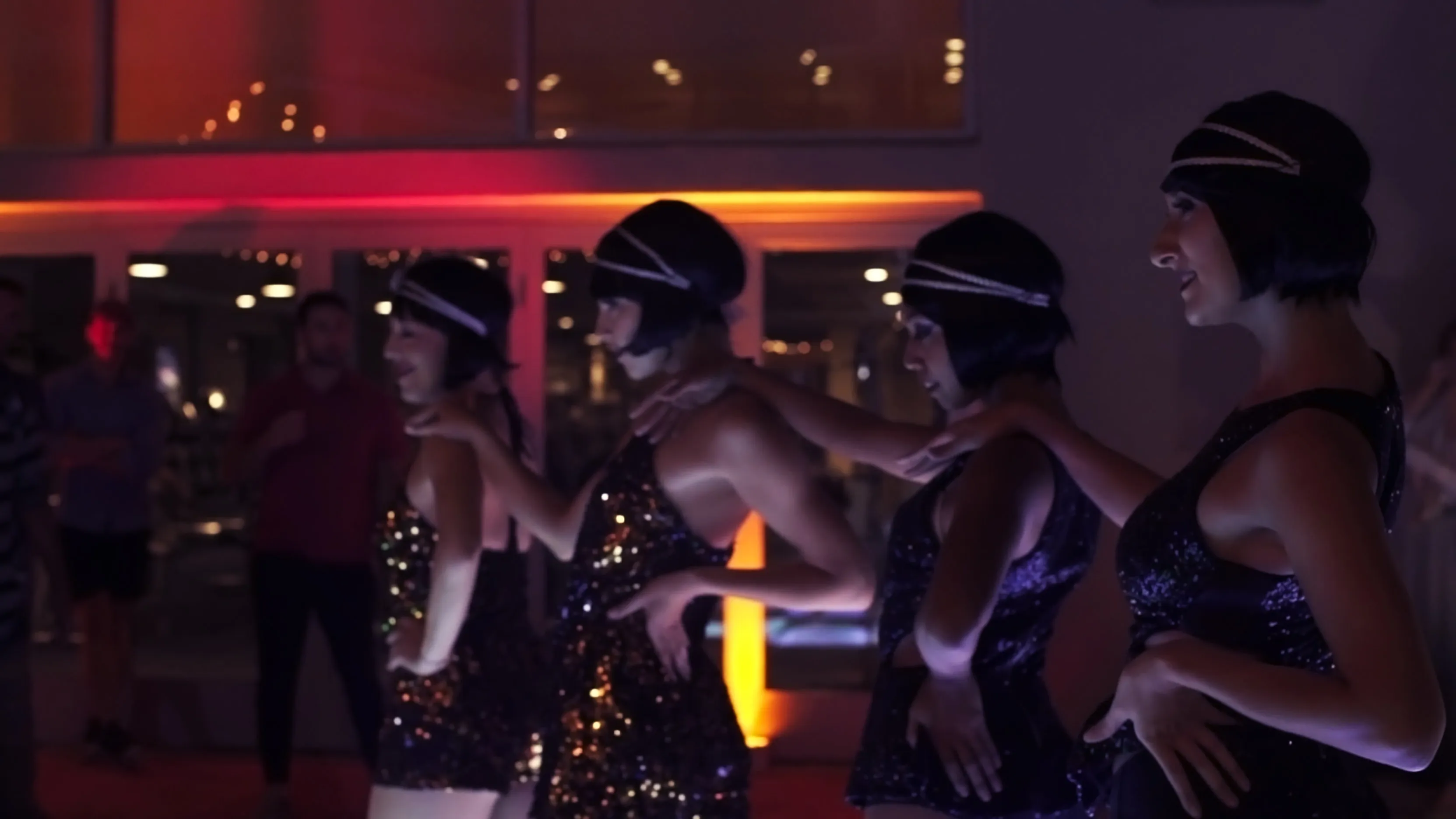 Female burlesque dancers