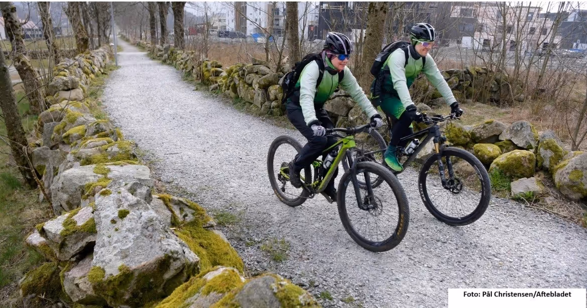 20 kilometer lang sykkeltur med superutsikt