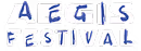 Aegis Festival logo with bold, stylized typography