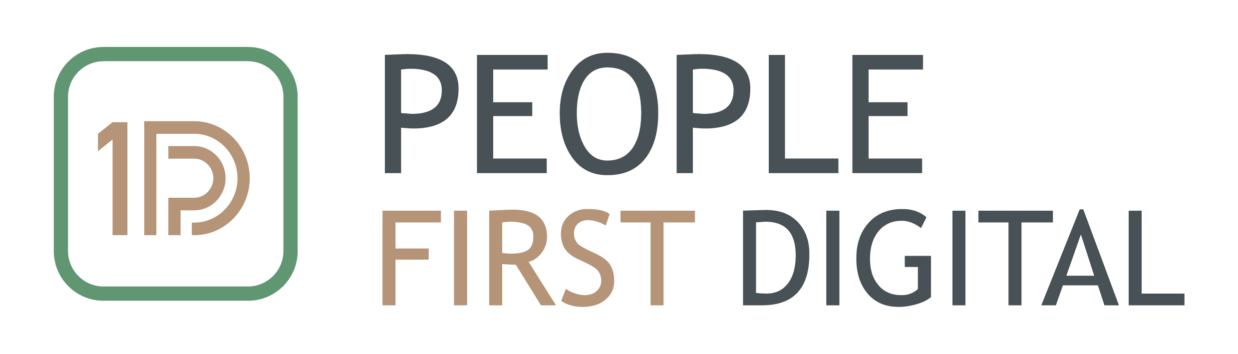 People First Digital company logo featuring modern typography and brand icon