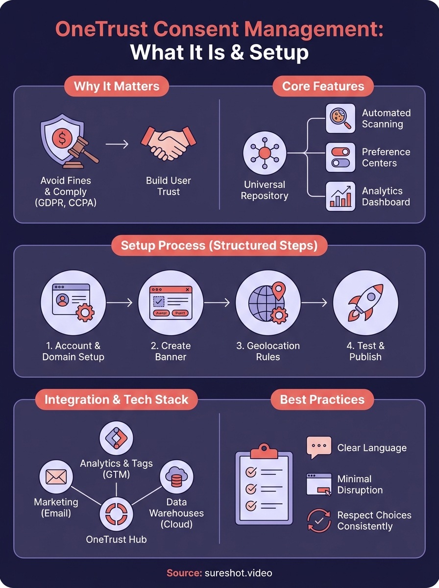 onetrust consent management infographic