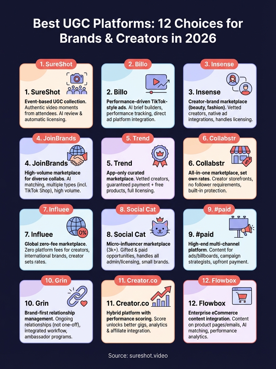 best ugc platform infographic