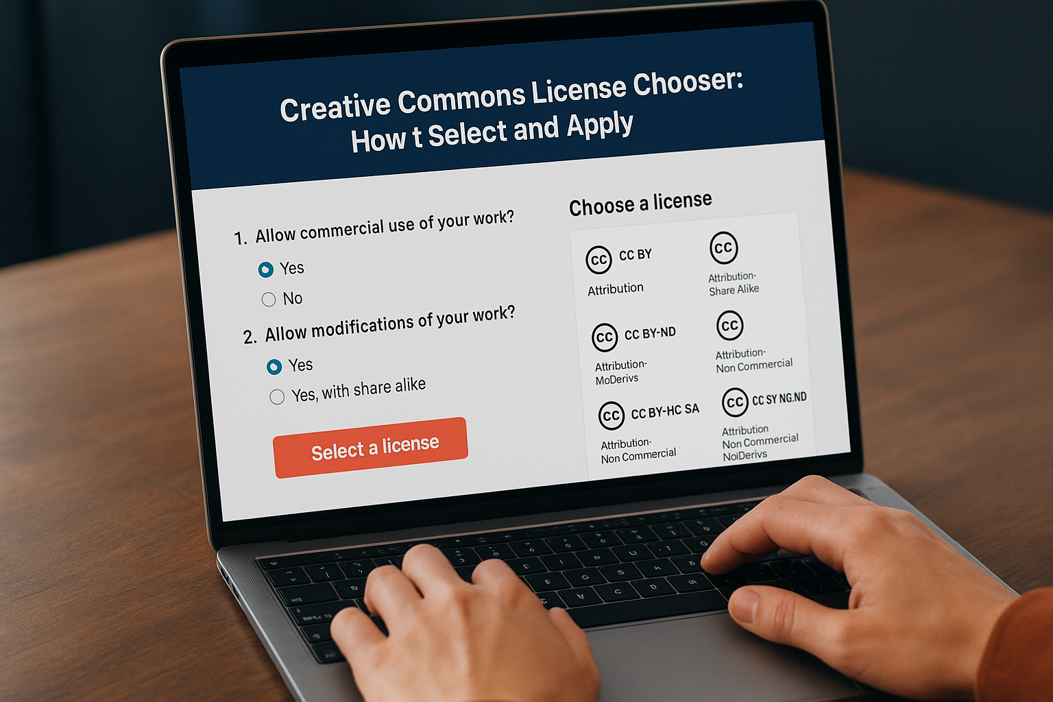 Creative Commons License Chooser: How to Select and Apply