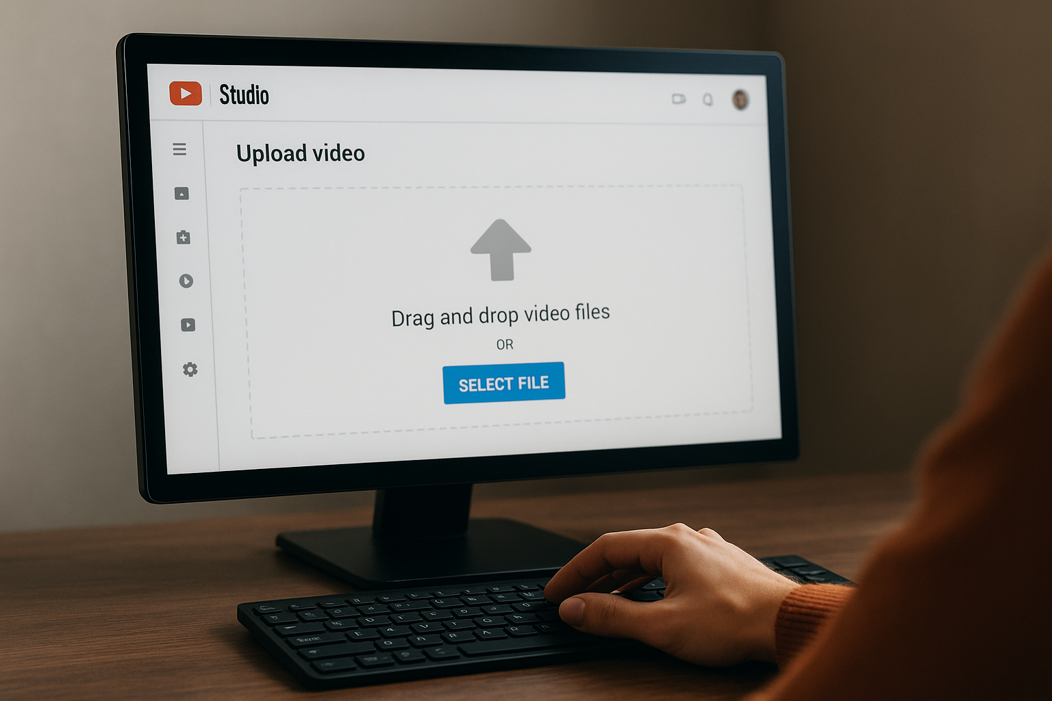 Upload through YouTube Studio