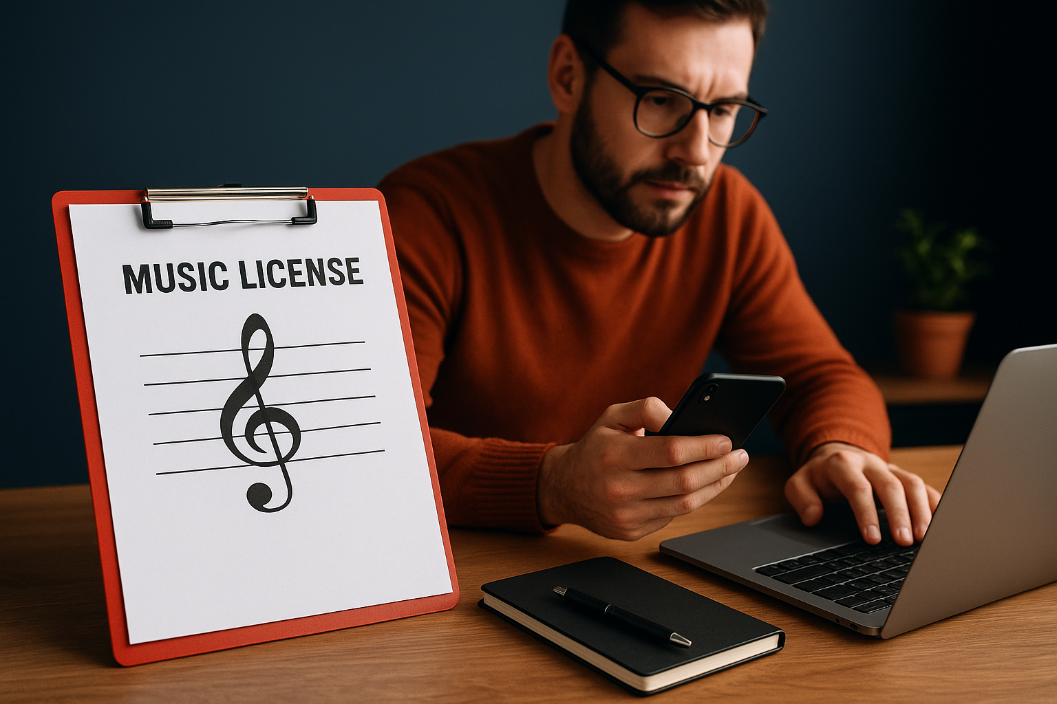 Verify rights before using music and audio