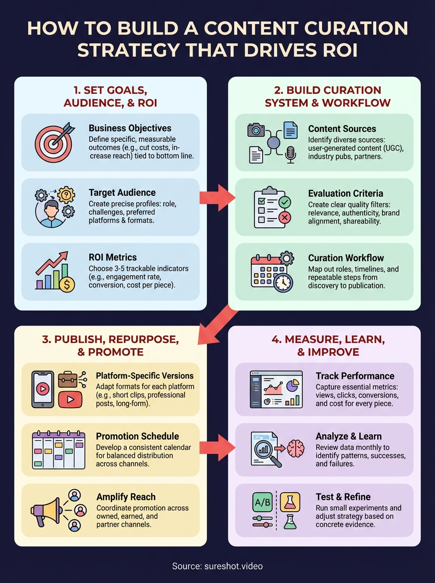 content curation strategy infographic