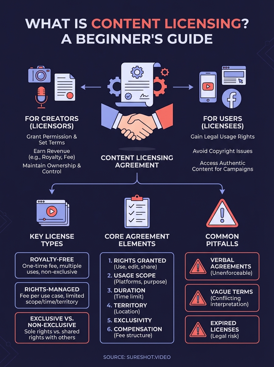 what is content licensing infographic