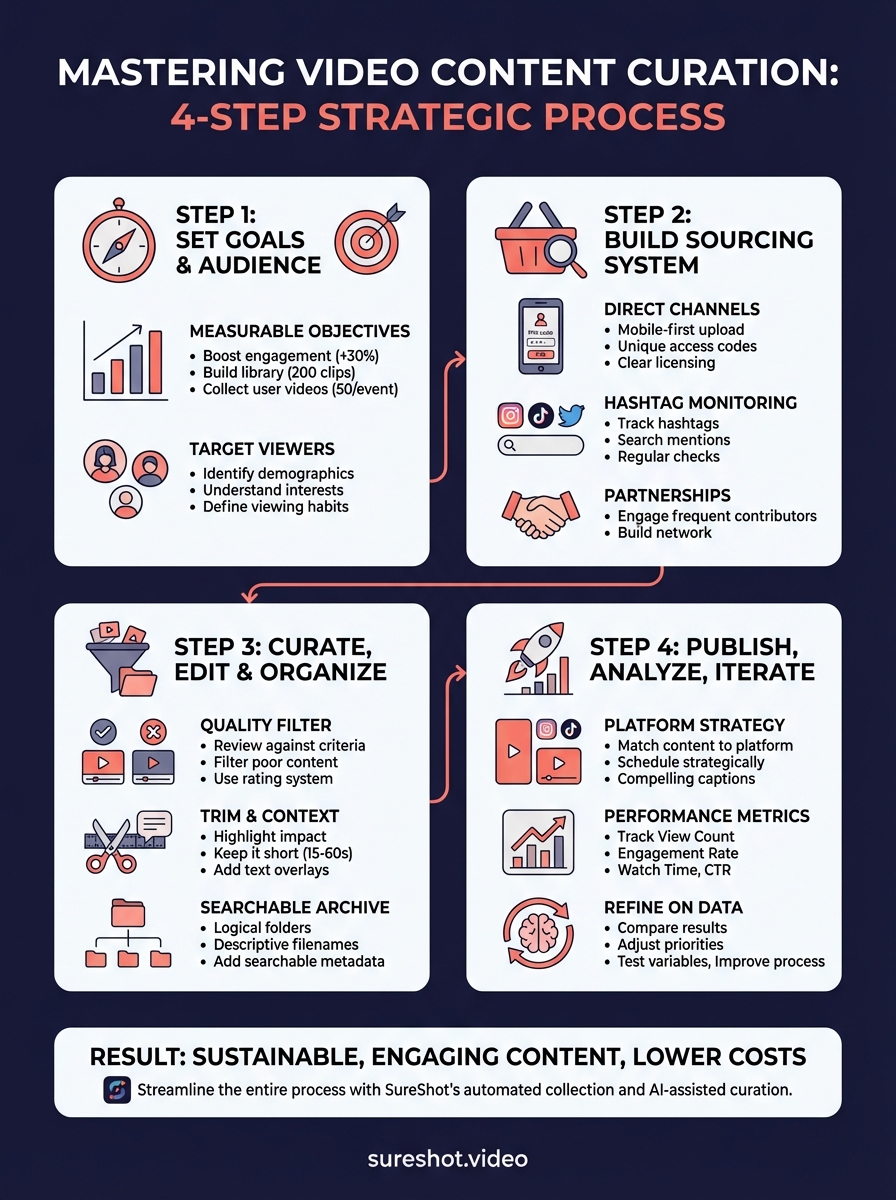 video content curation infographic