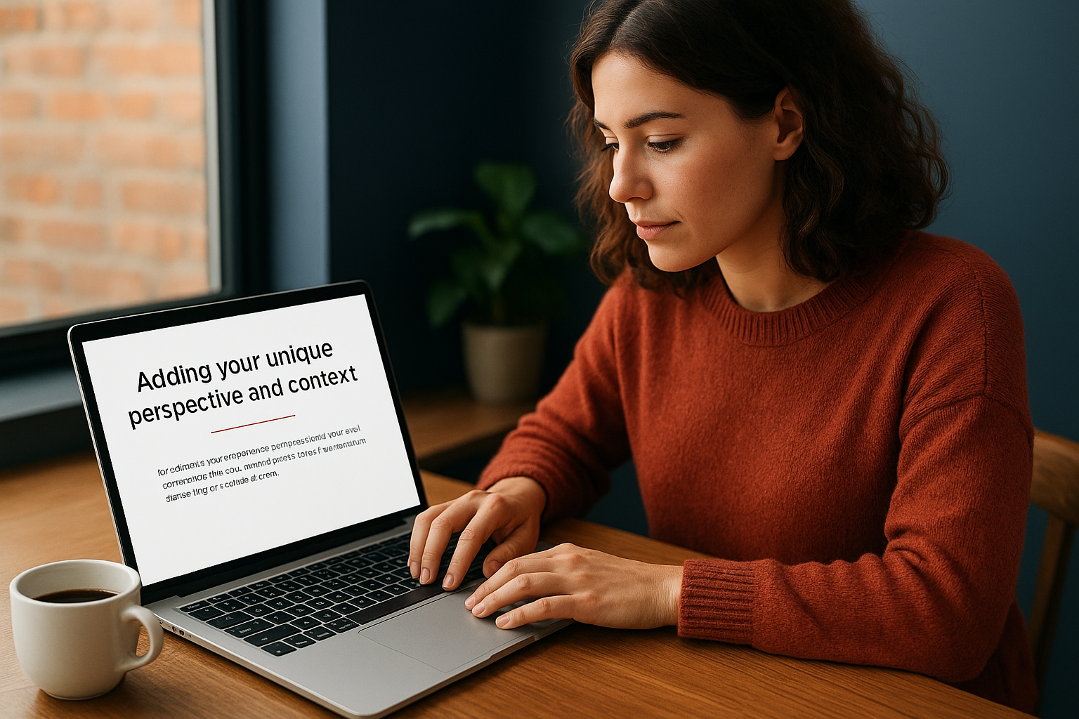 Add your unique perspective and context