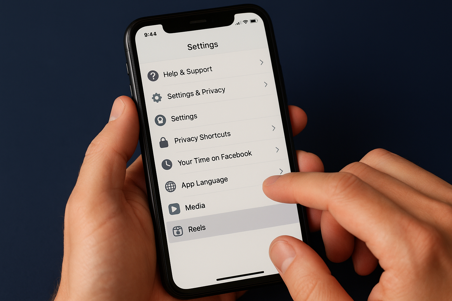 Enable Reels access in your settings