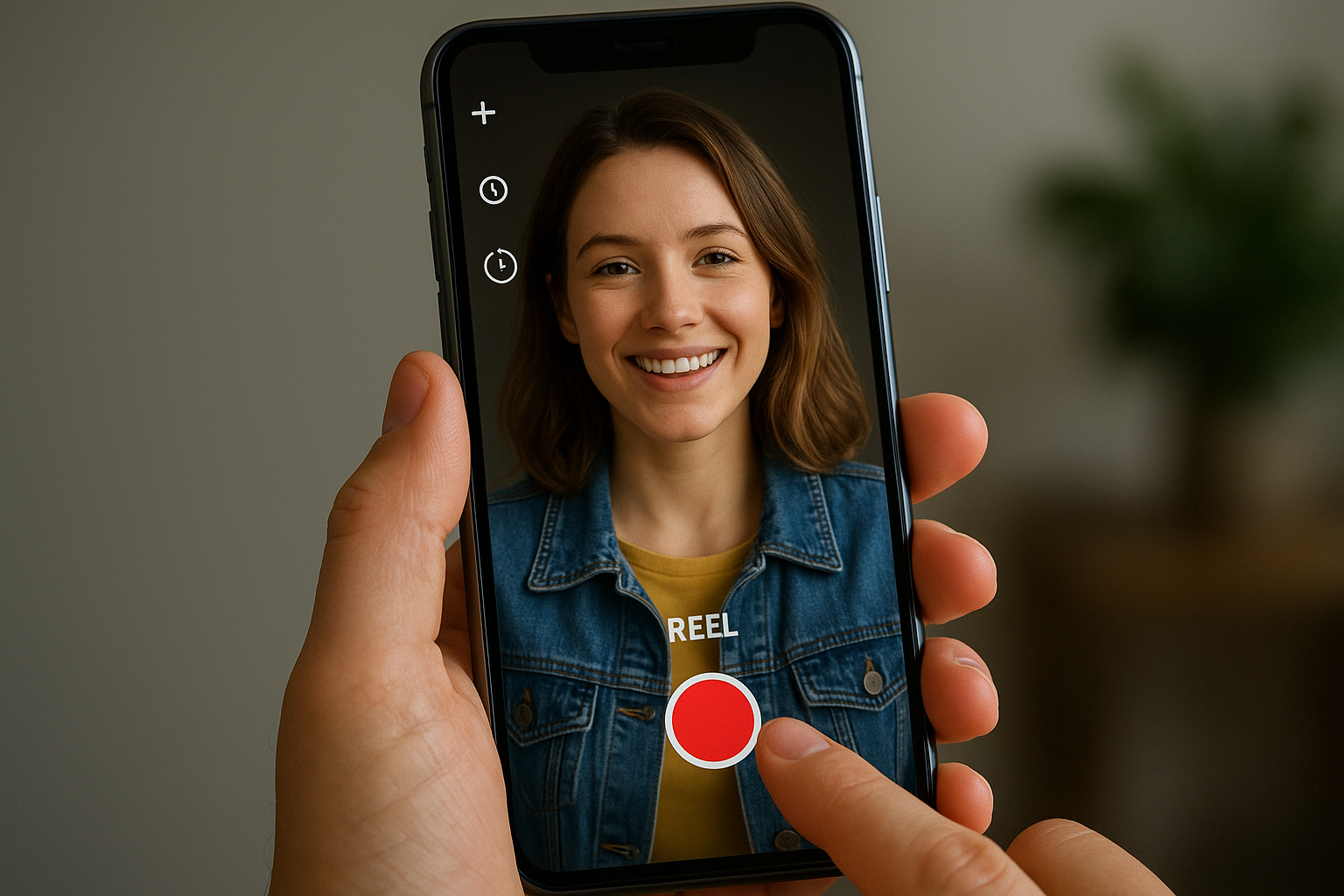 Record a new Reel directly in the app