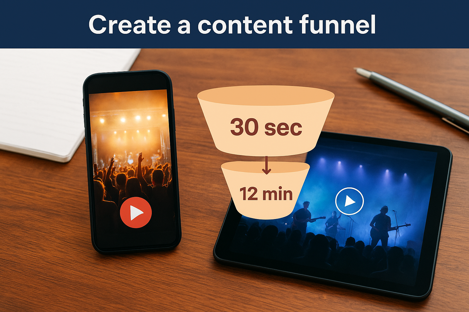 Create a content funnel
