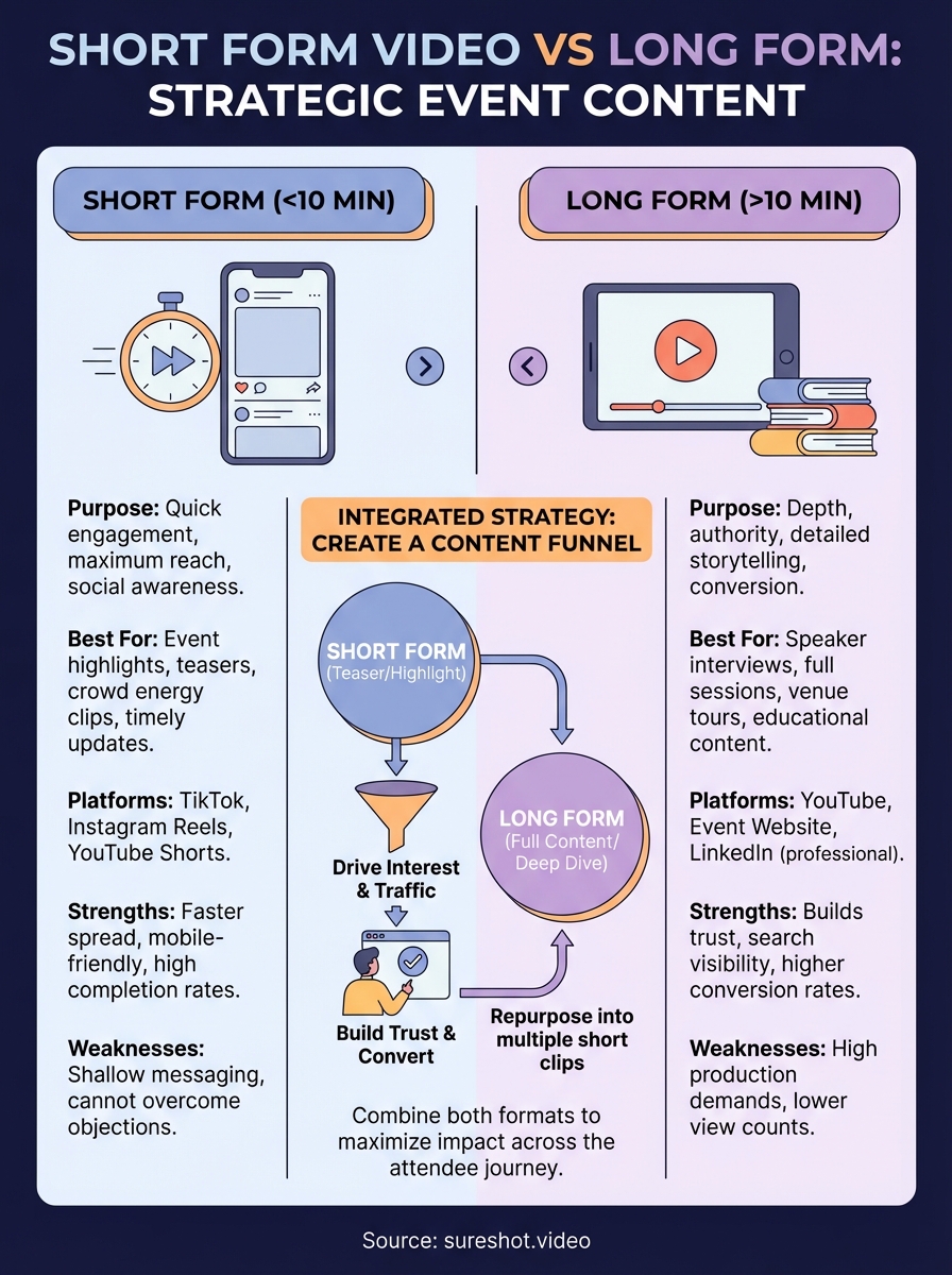 short form video vs long form infographic