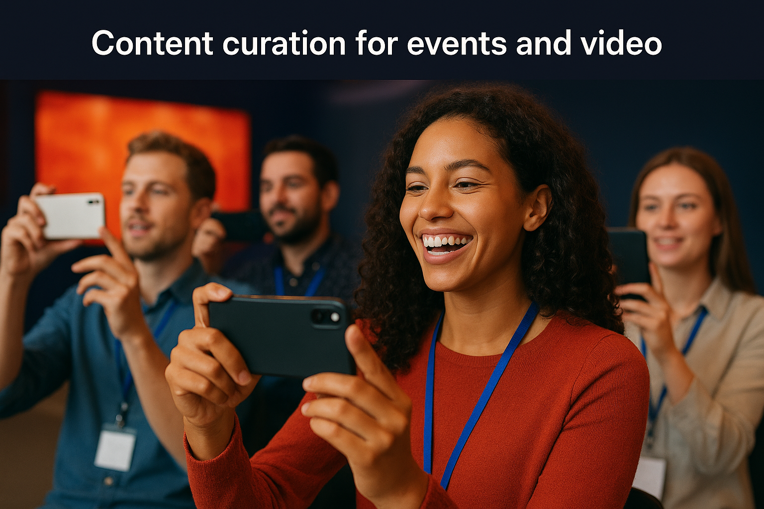 Content curation for events and video
