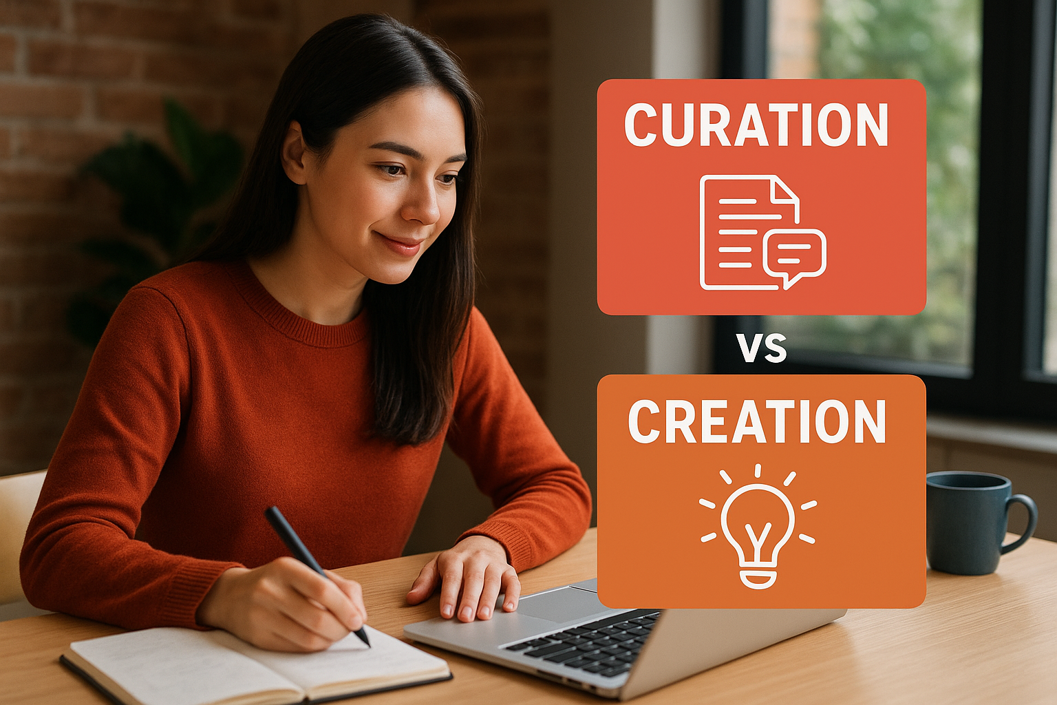 Content curation vs content creation