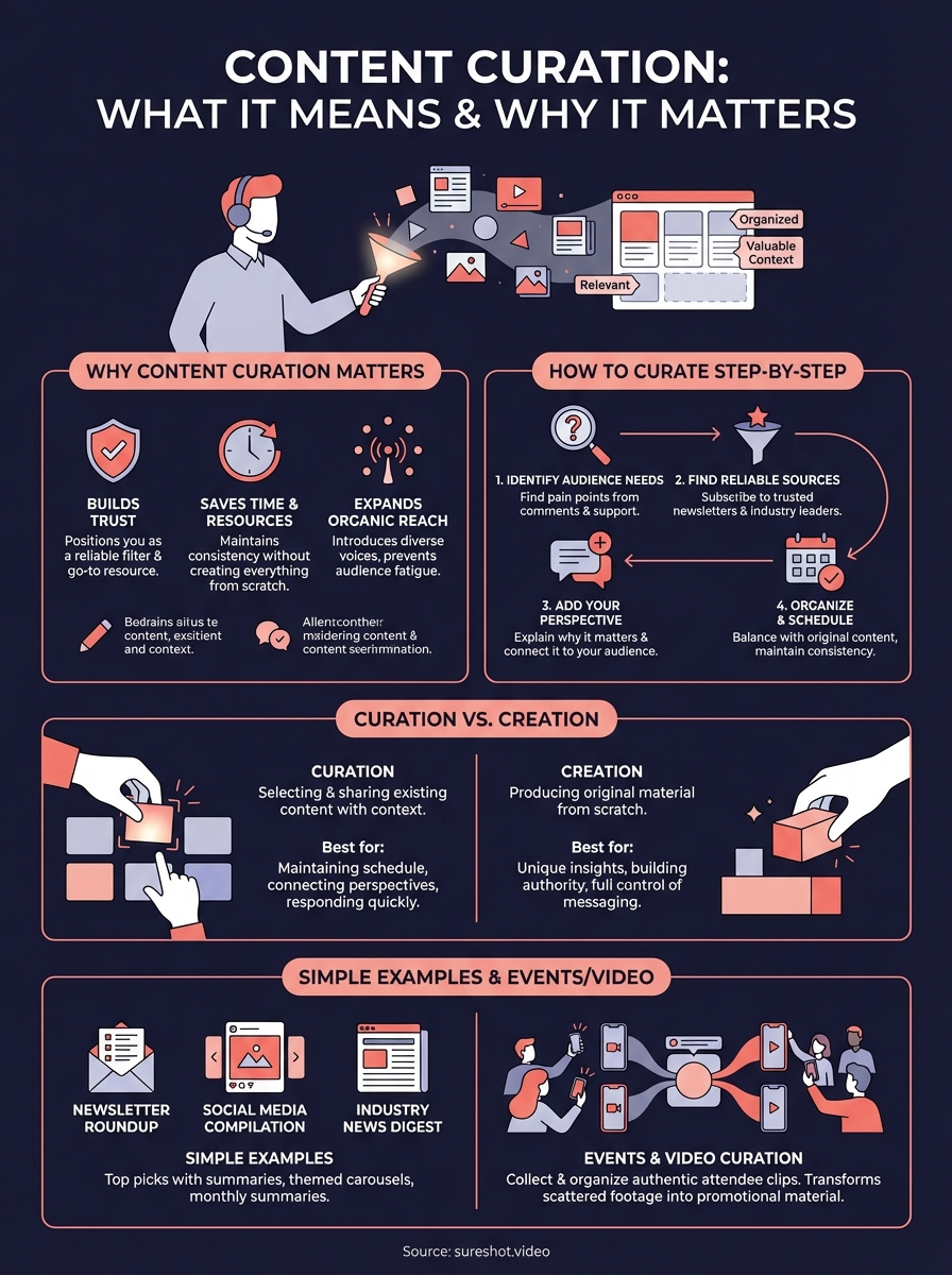 content curation definition infographic