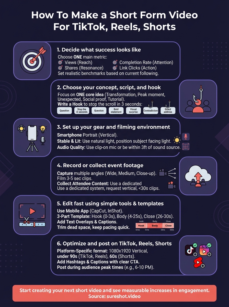 how to make a short form video infographic