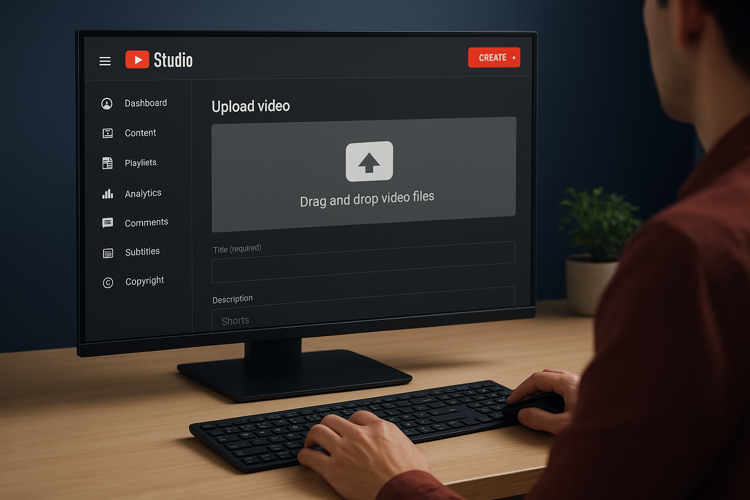 Upload through YouTube Studio