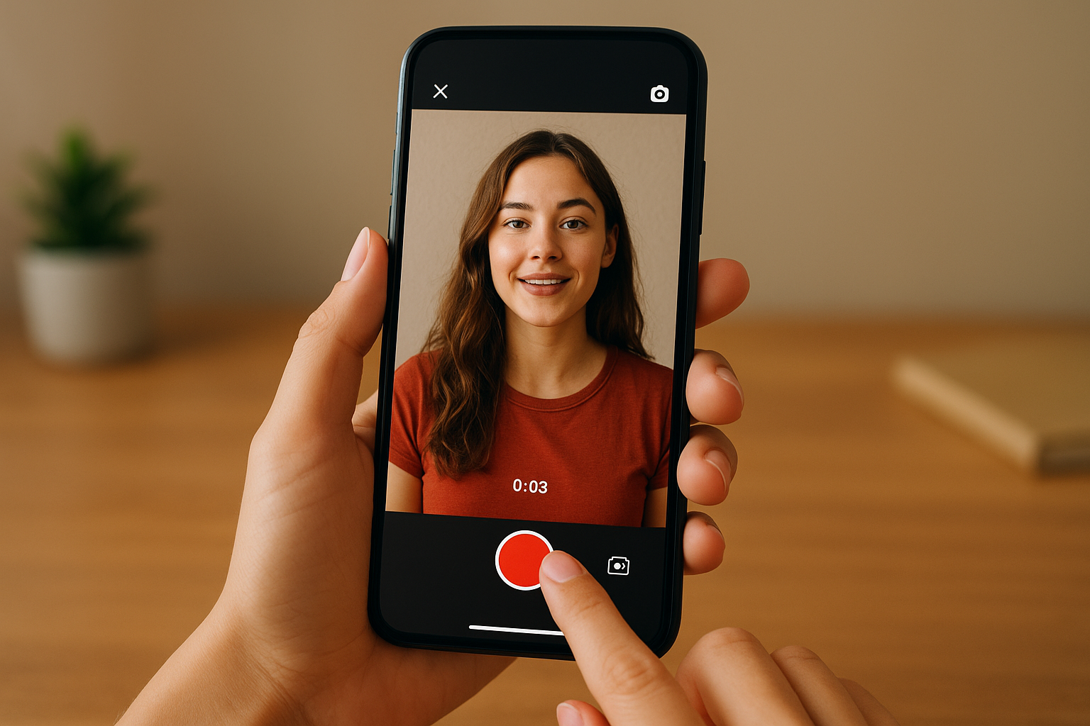 Record your Short in the YouTube app