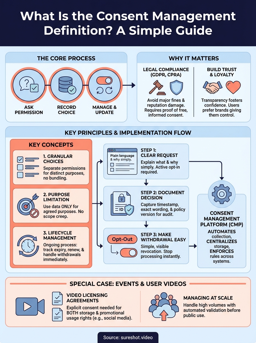 consent management definition infographic