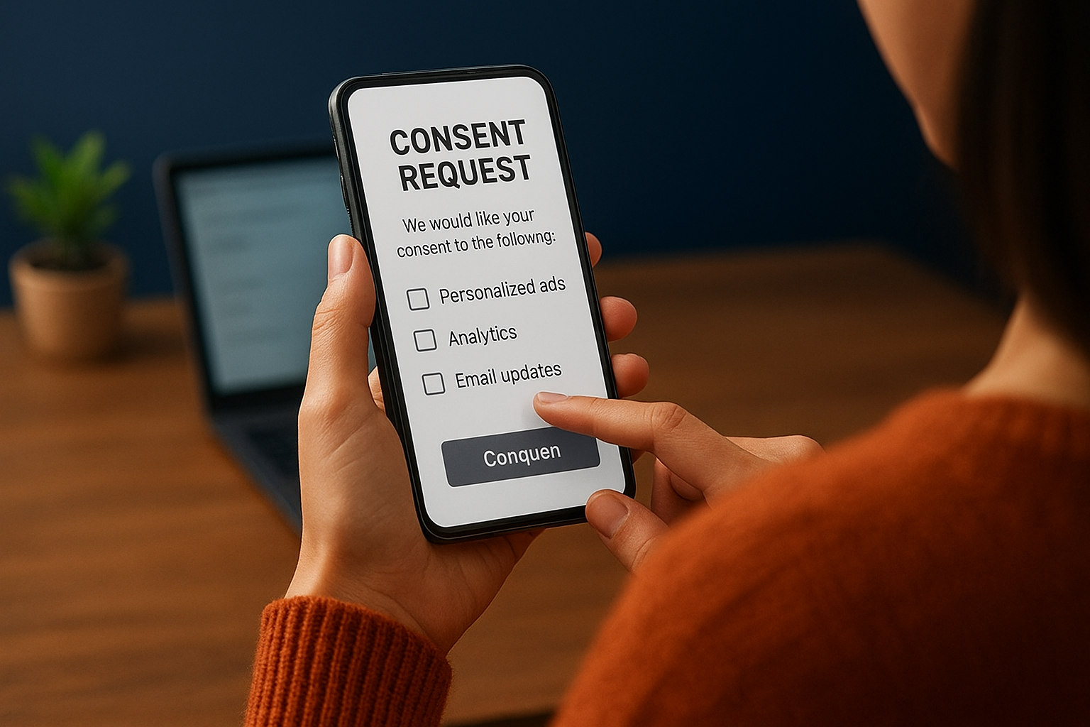 Start with a clear consent request
