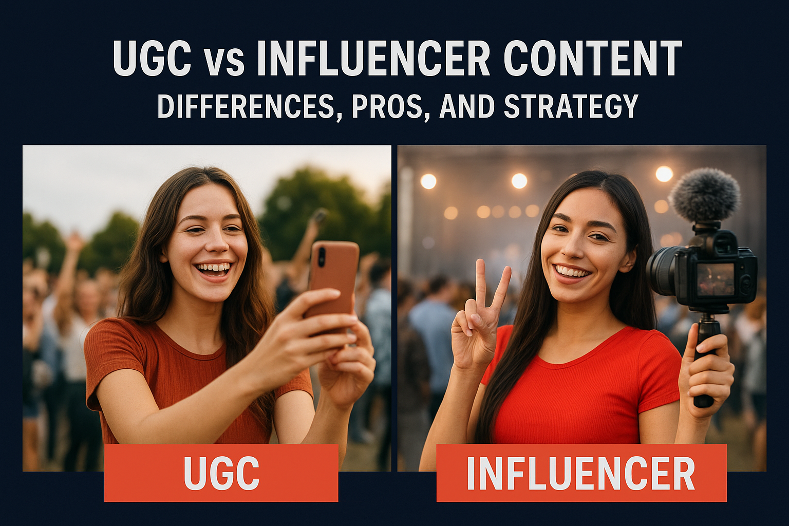 UGC vs Influencer Content: Differences, Pros, and Strategy