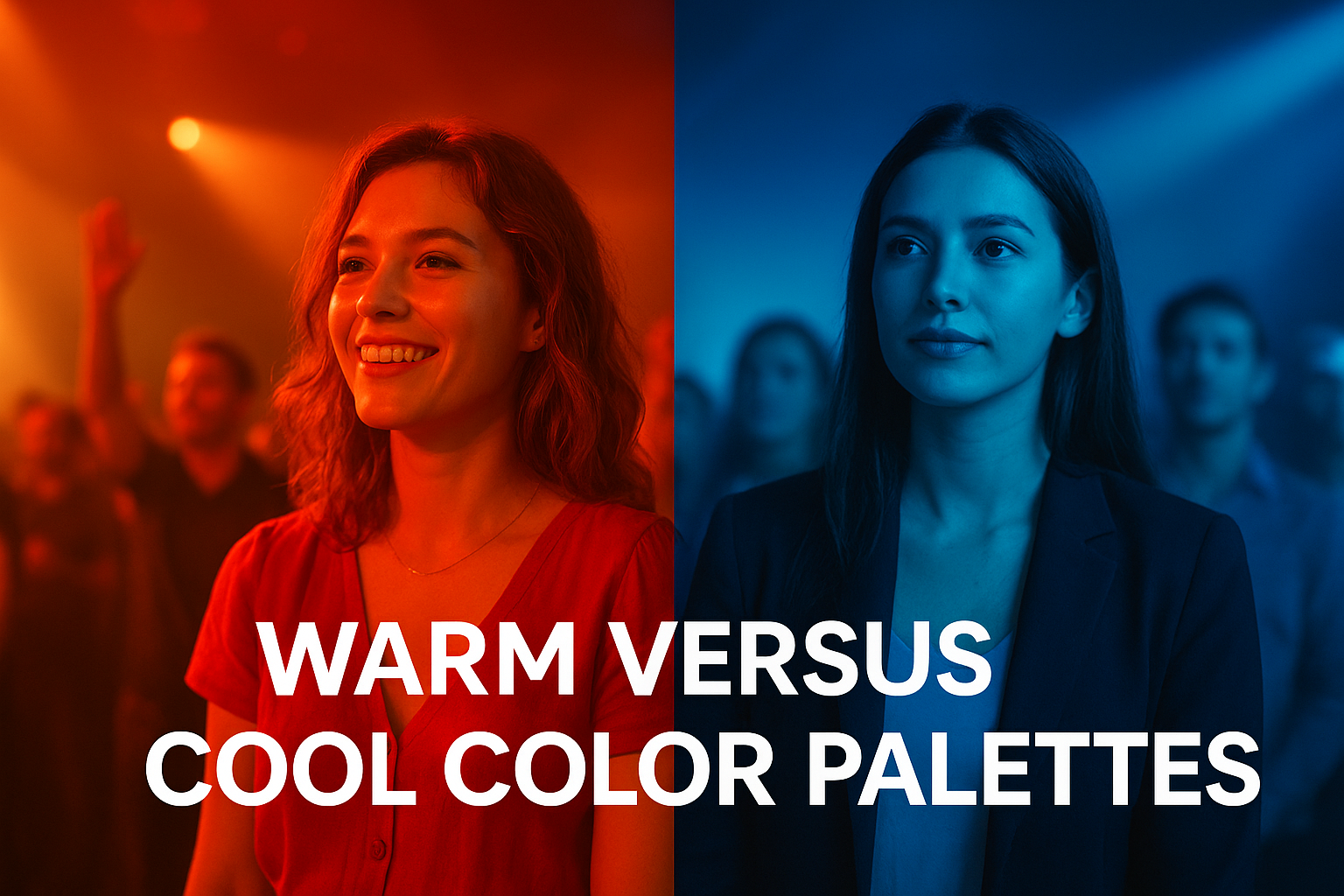 Warm versus cool color palettes