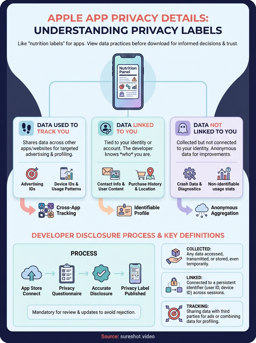 apple app privacy details infographic