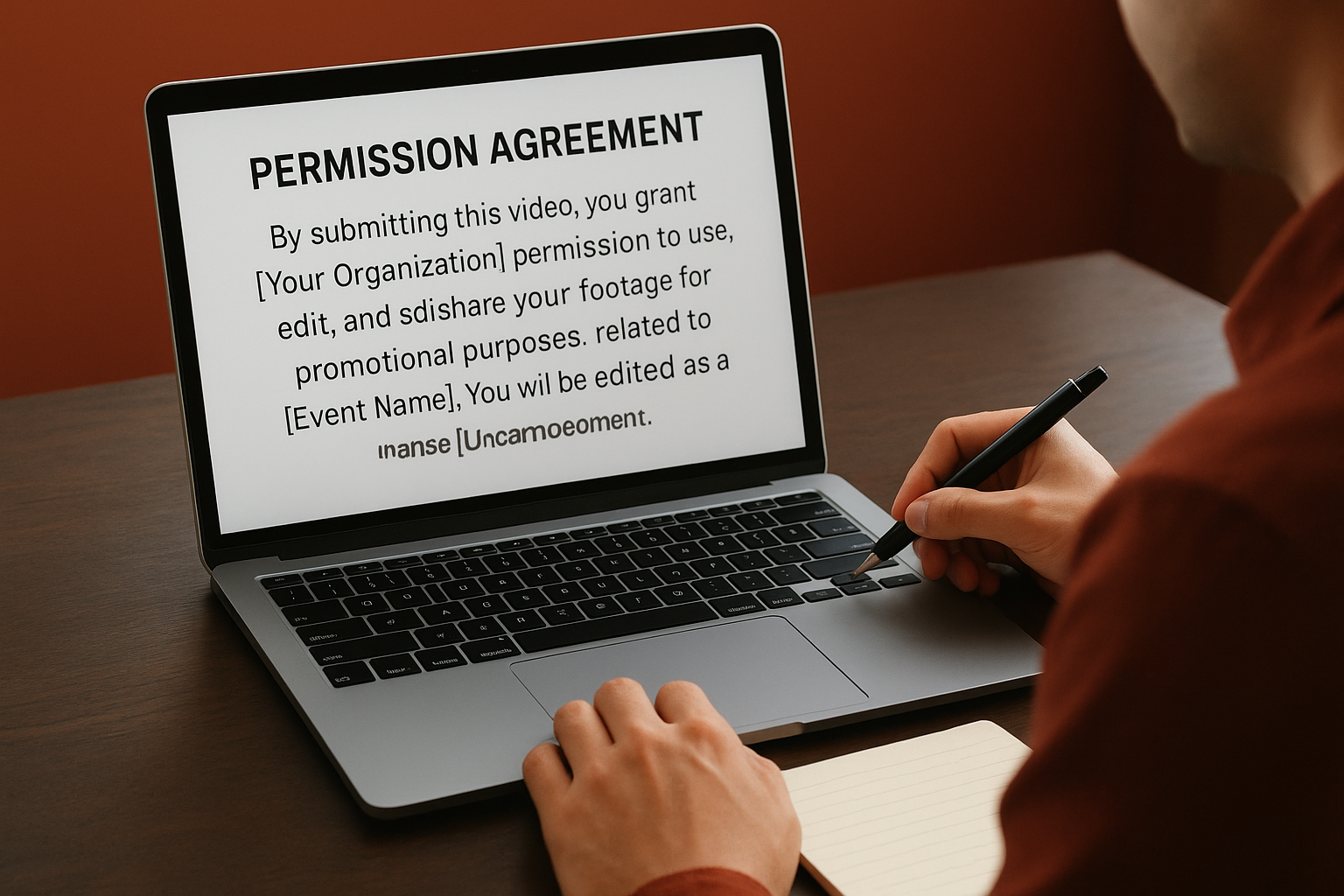 Draft your permission agreement