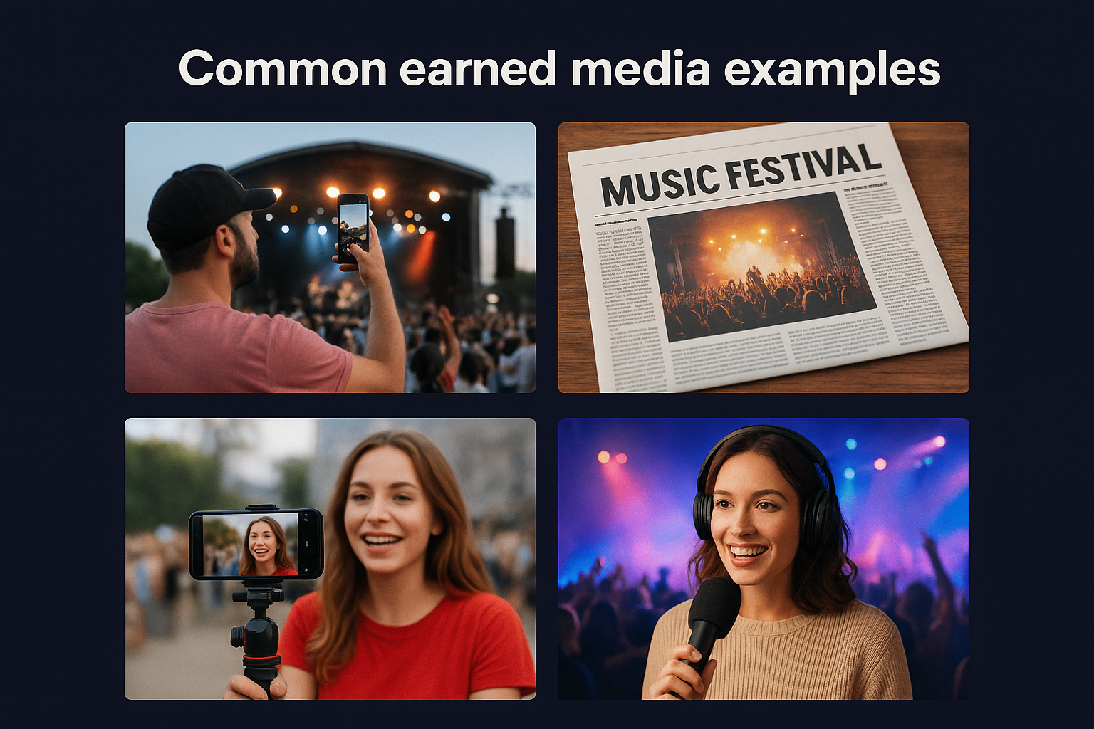 Common earned media examples