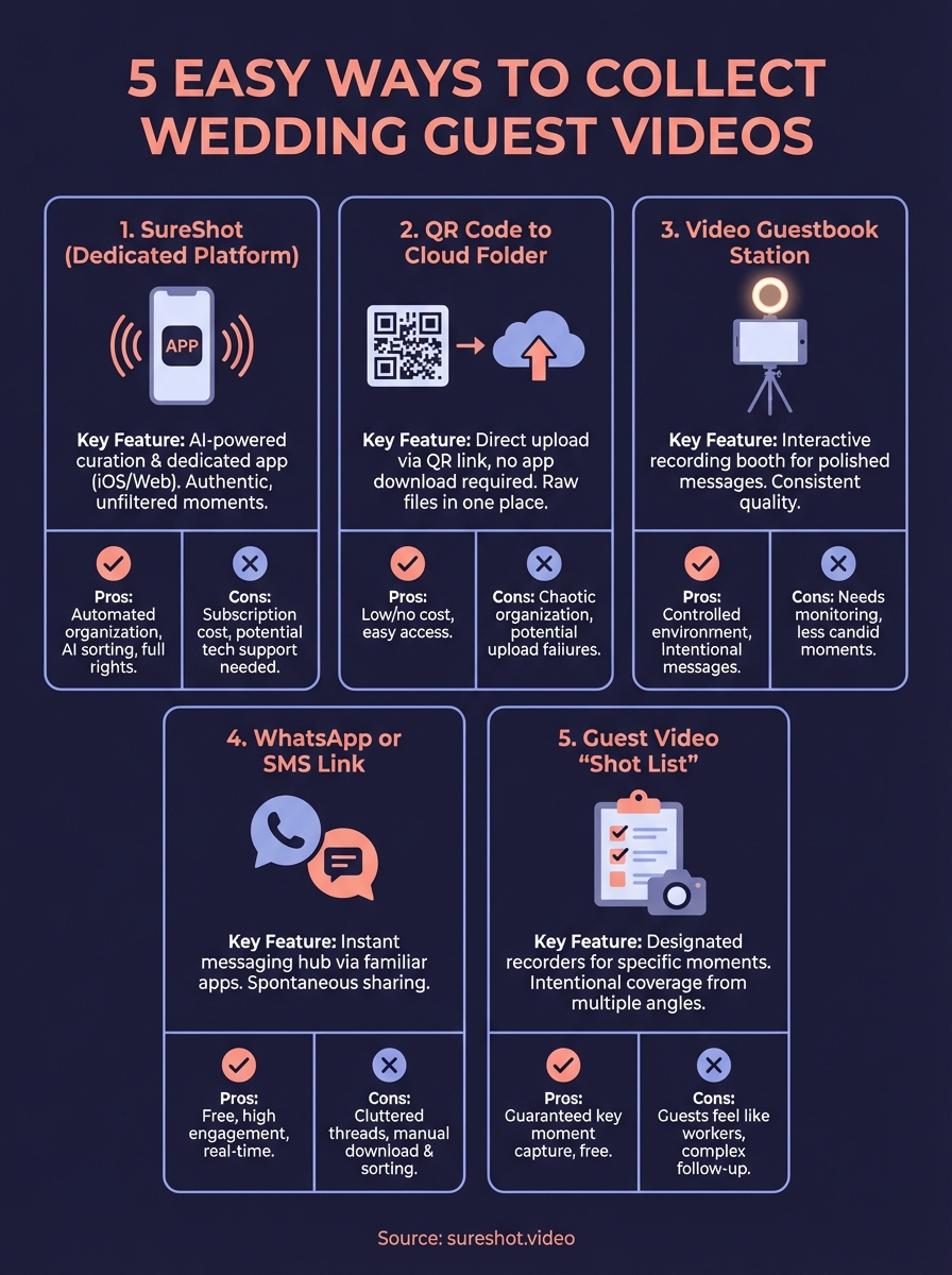 wedding guest video infographic