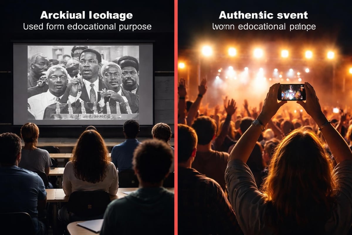 Historical vs user-generated content comparison