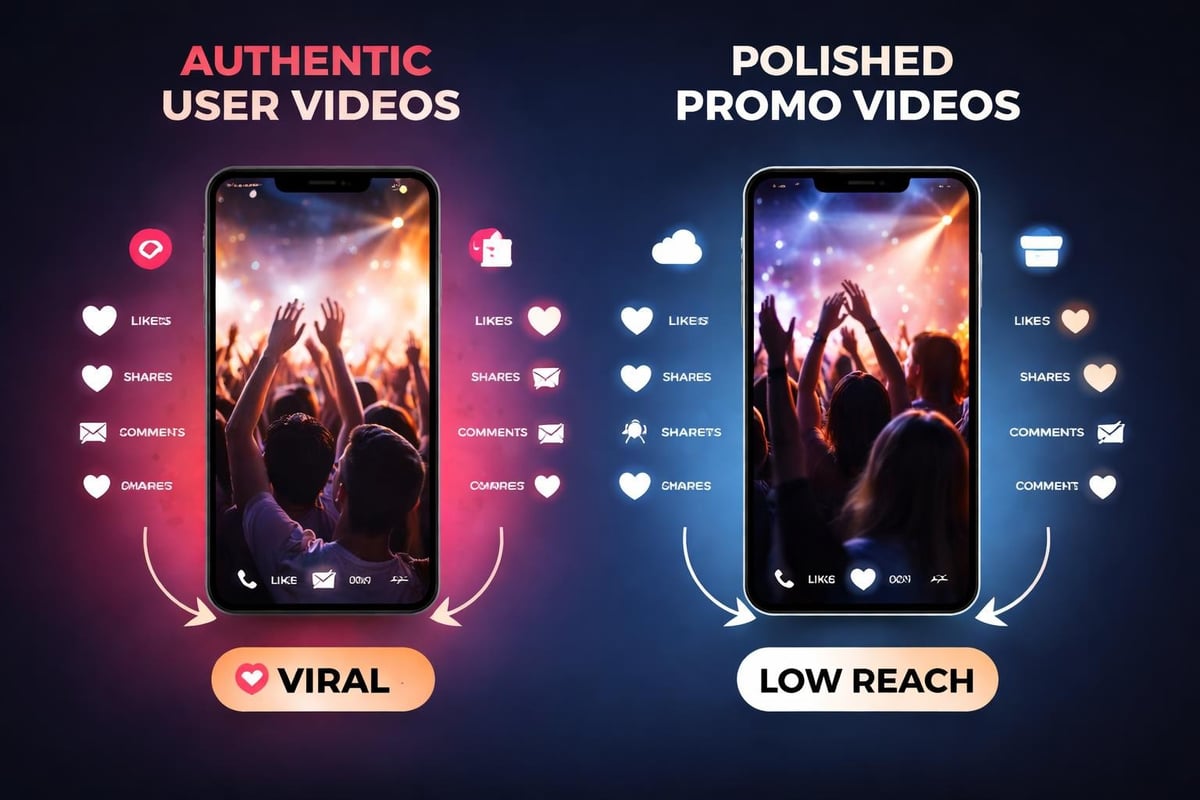 Authentic vs produced content performance
