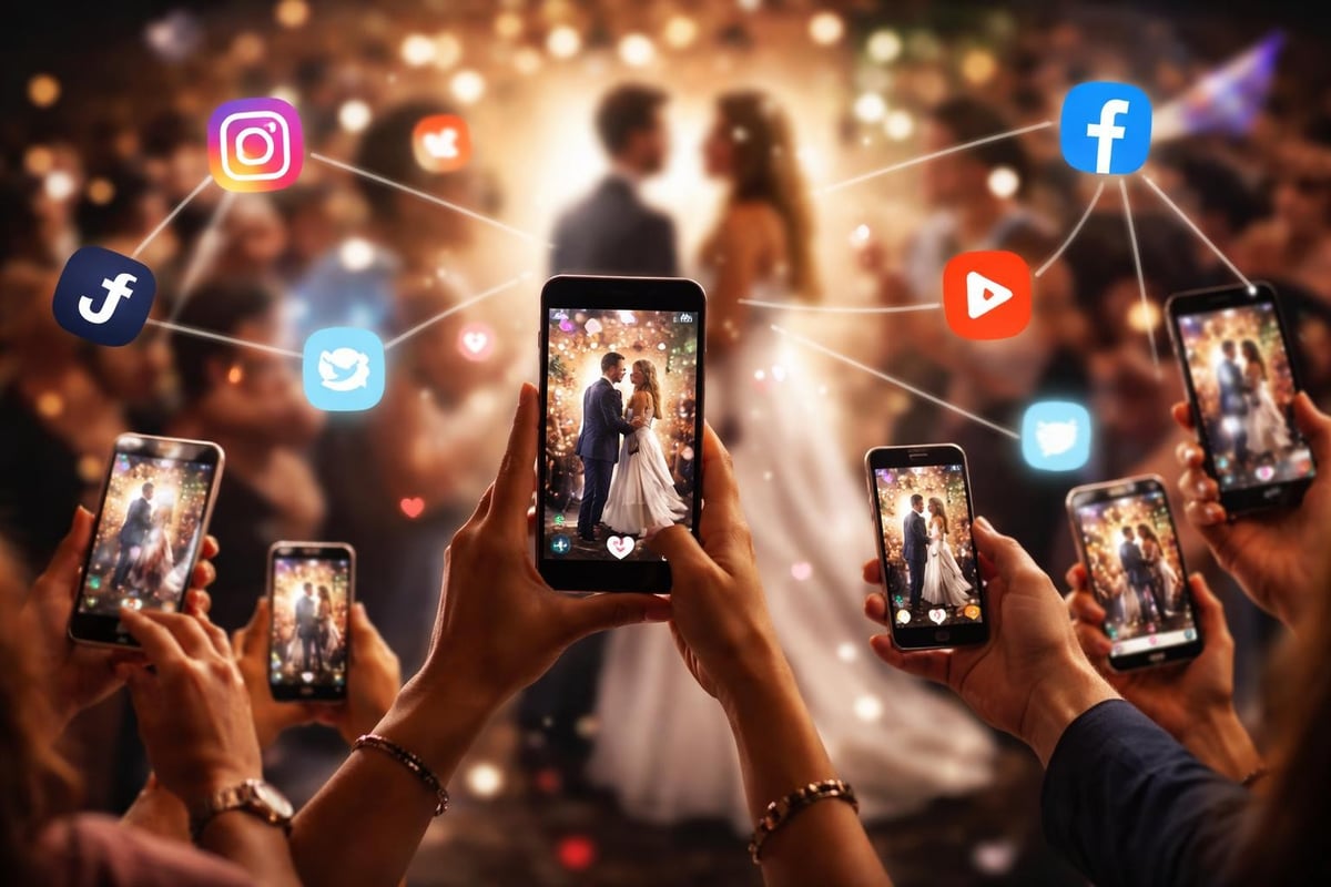 Wedding content spreading across social media