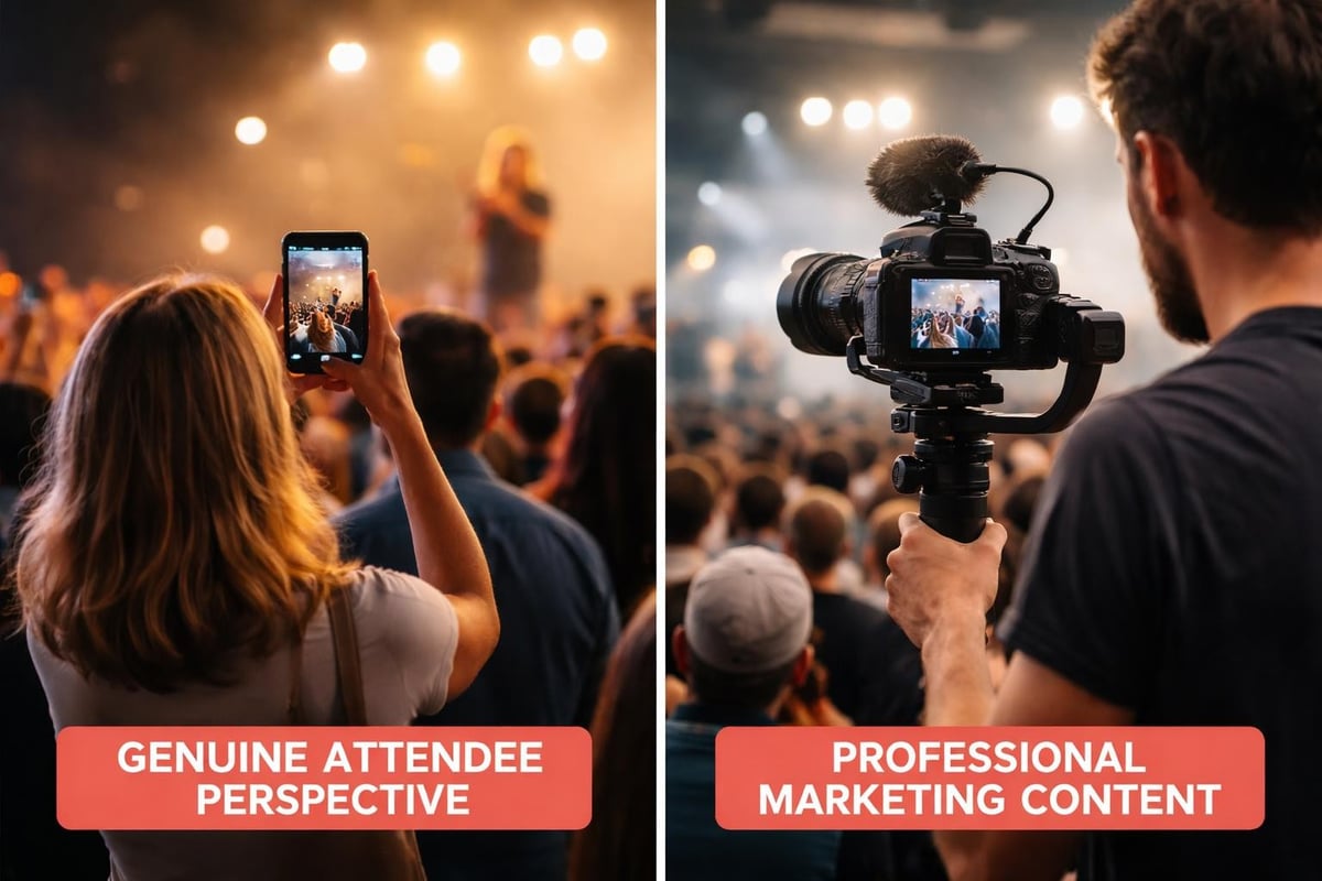 Authentic vs staged content trust