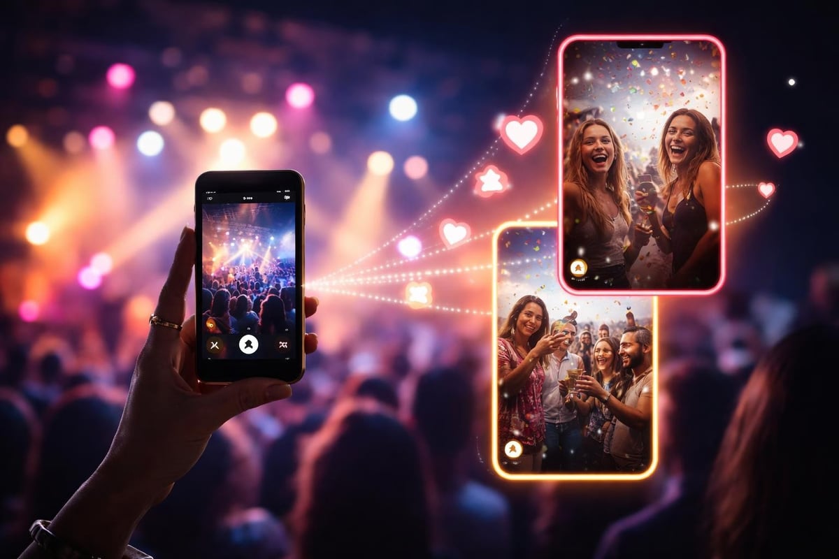 Converting event videos to social reach