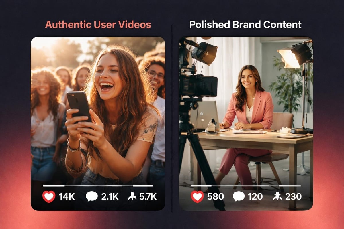 Authentic vs produced content