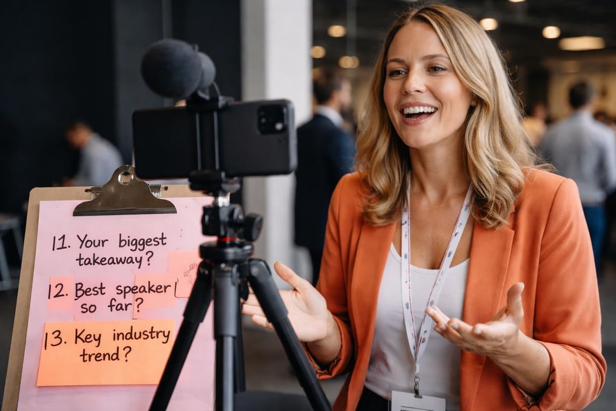 Attendee video content prompts and responses