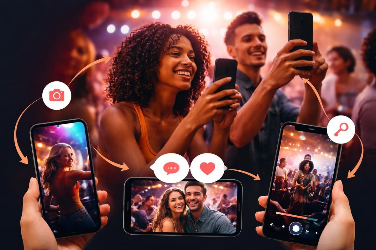 Event attendee video creation workflow